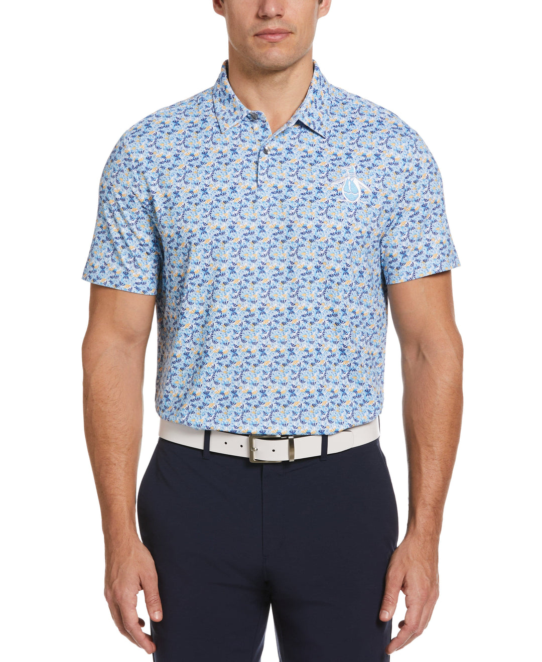 Umbrella Novelty Print Golf Polo (Aquarius) 