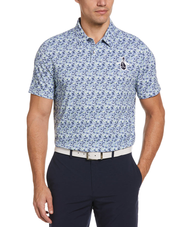 Umbrella Novelty Print Golf Polo (Astral Night) 