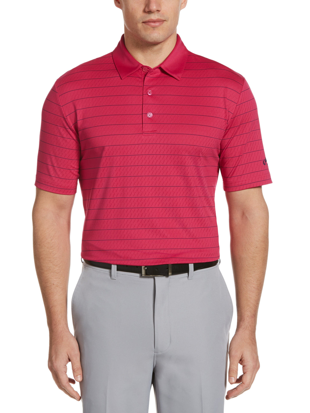 Men's Ventilated Stripe Golf Polo
