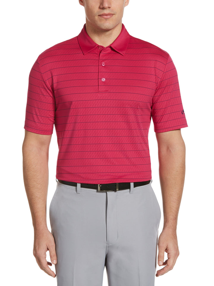 Men's Ventilated Stripe Golf Polo
