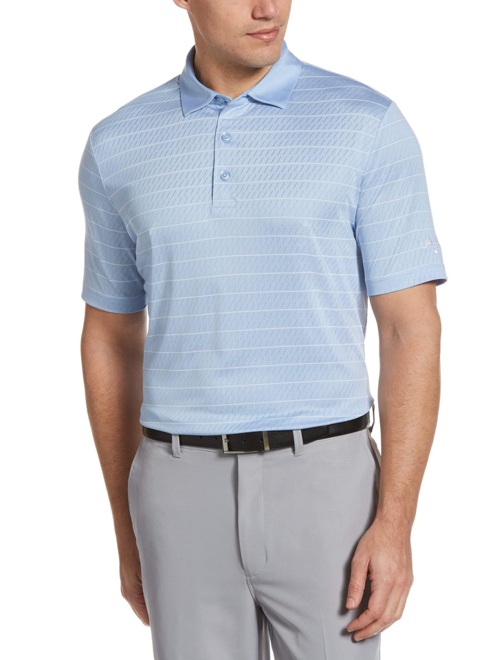 Men's Ventilated Stripe Golf Polo