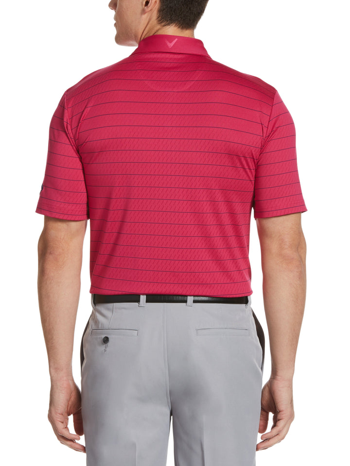 Men's Ventilated Stripe Golf Polo