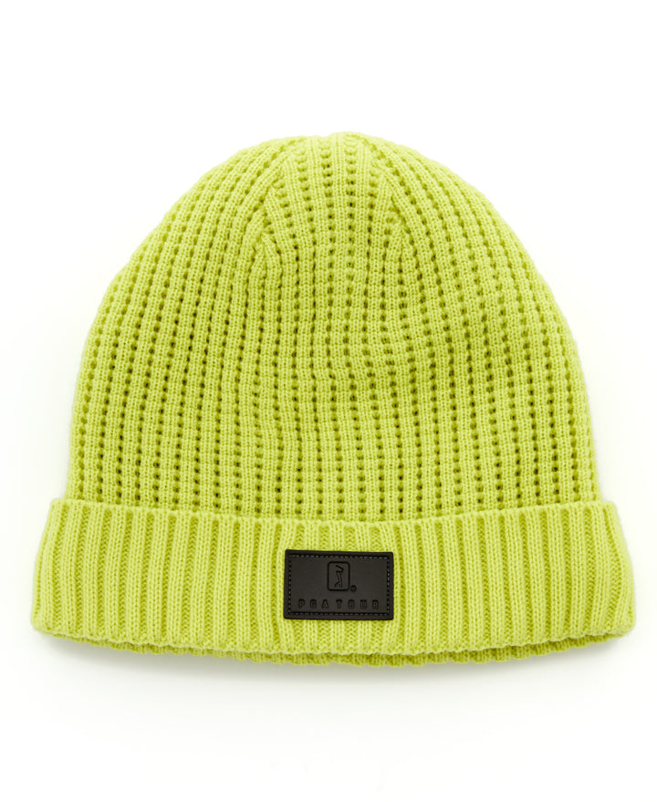 Waffle Knit Beanie (Limeade) 