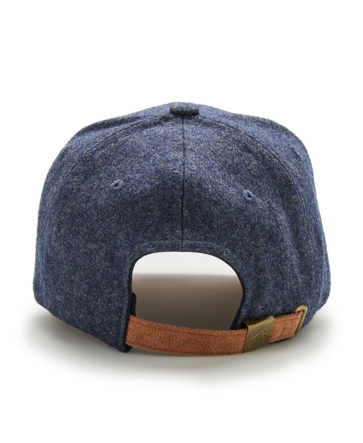 Wool Faux Suede Adjustable Cap (Black Iris Heather) 