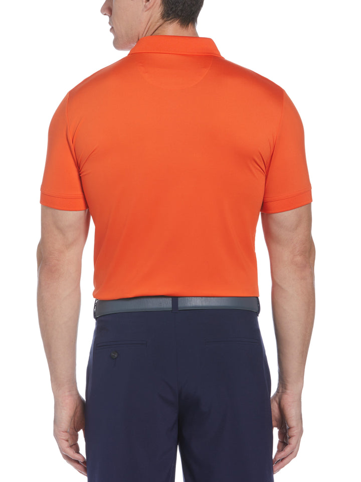X Series Solid Ribbed Polo (Tangerine Tango) 