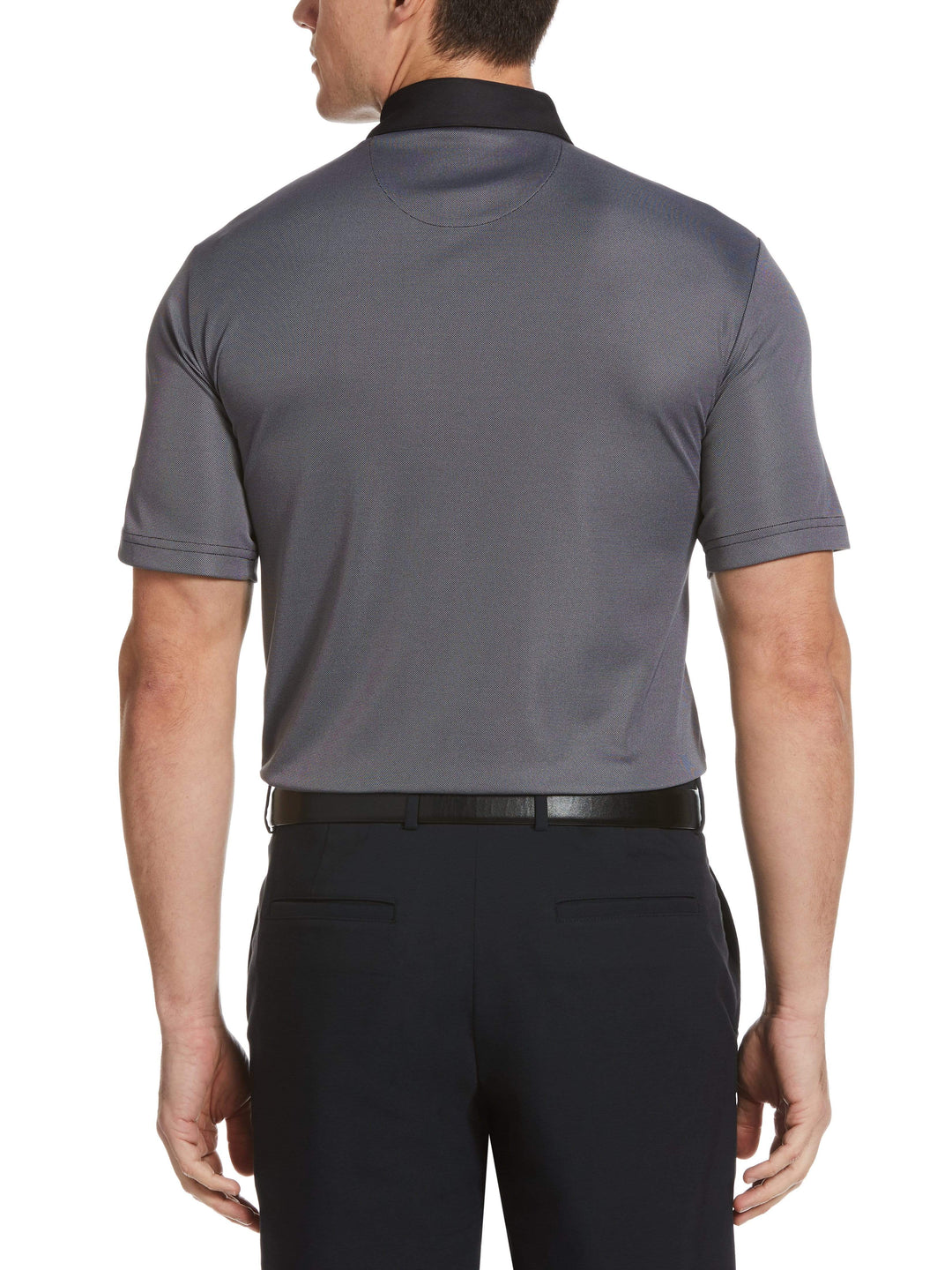 Men's Yarn Dyed Birdseye Color Block Polo