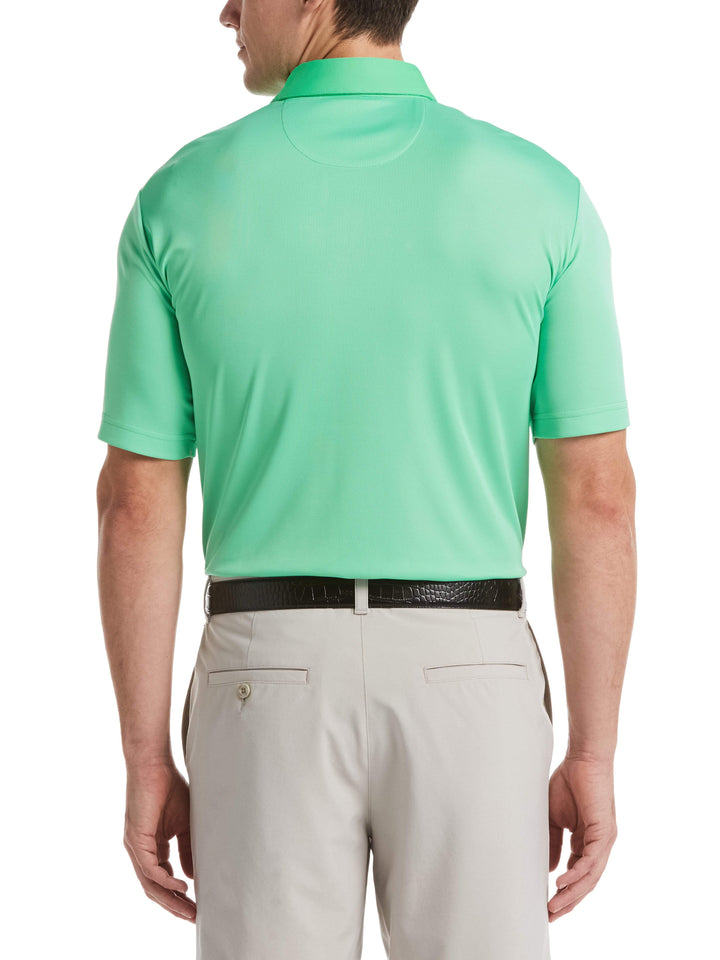 Men's Yarn Dyed Birdseye Color Block Polo