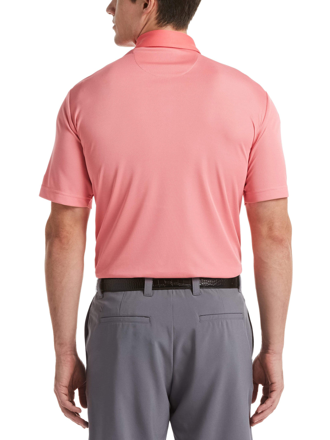 Men's Yarn Dyed Birdseye Color Block Polo