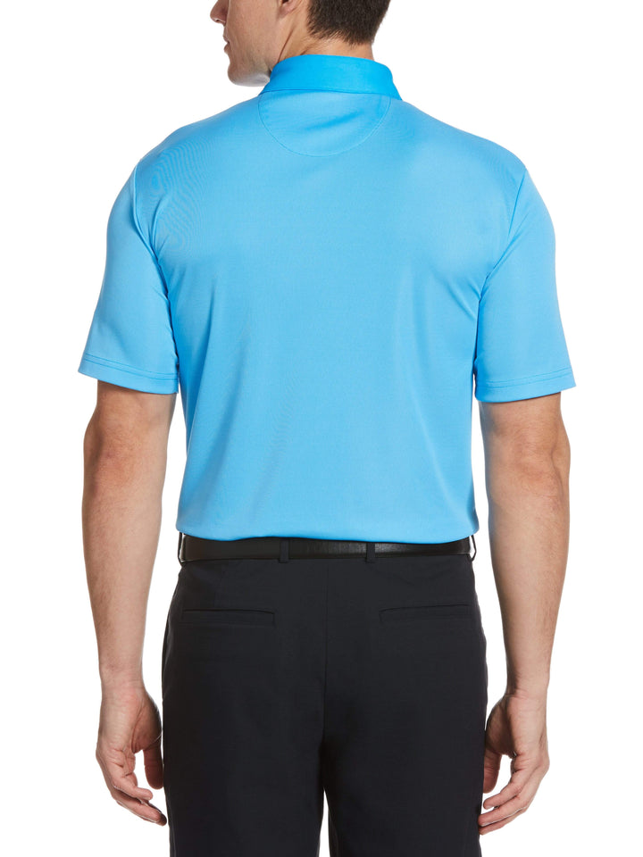 Men's Yarn Dyed Birdseye Color Block Polo