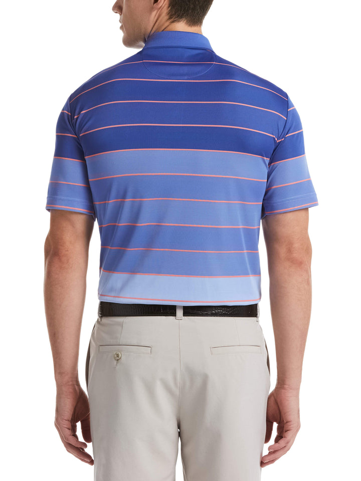 Men's Yarn Dyed Engineered Oxford Stripe Polo