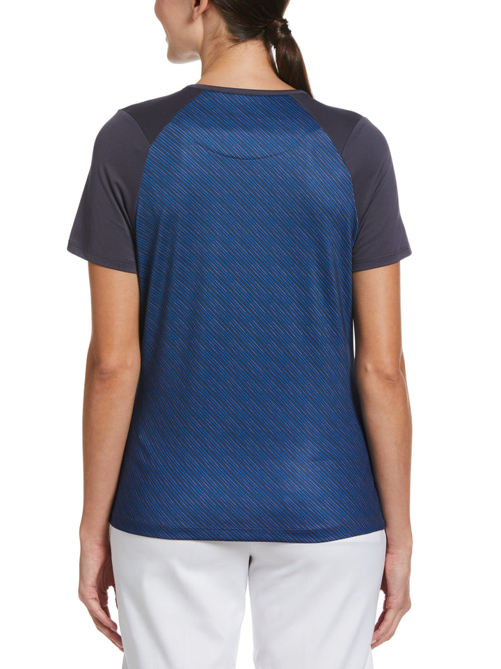 Mitered Reflection Stripe Top (Odyssey Gray) 