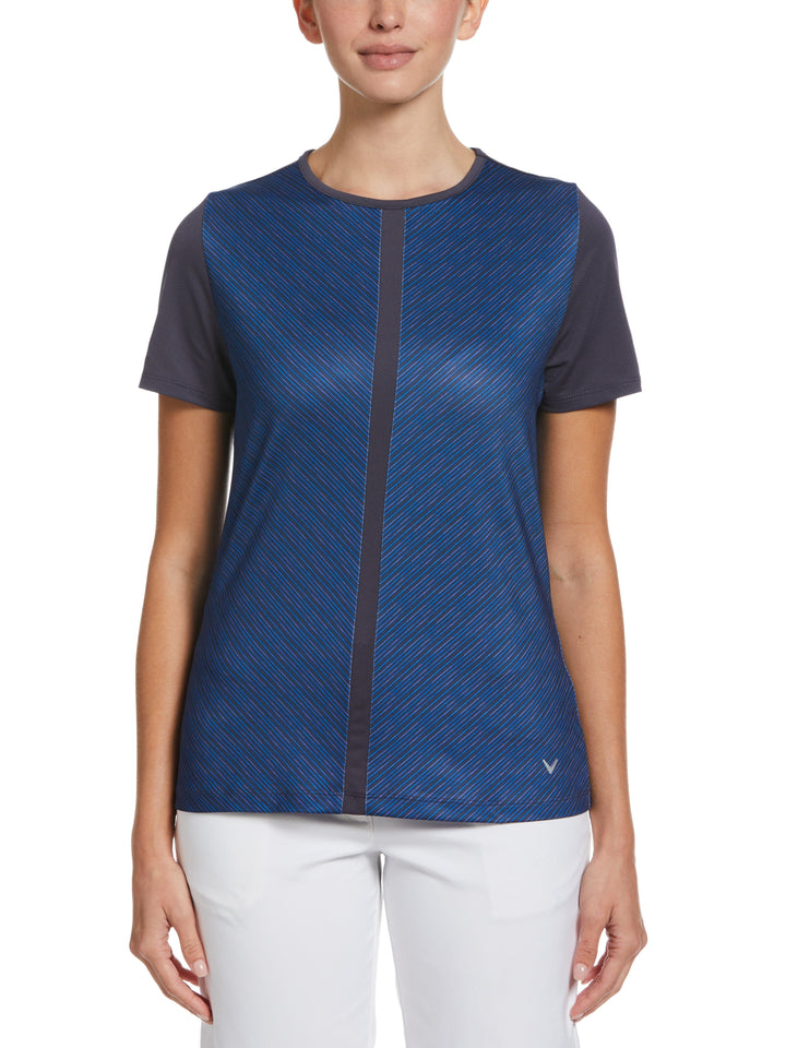 Mitered Reflection Stripe Top (Odyssey Gray) 