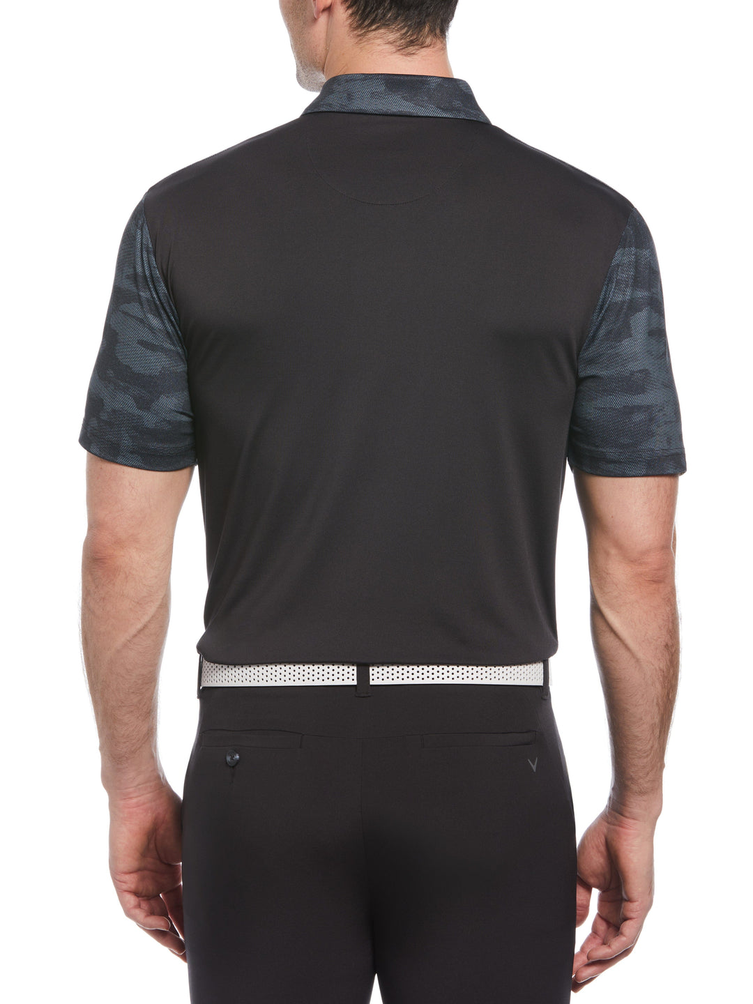 Ombre Camo Print Golf Polo (Caviar) 