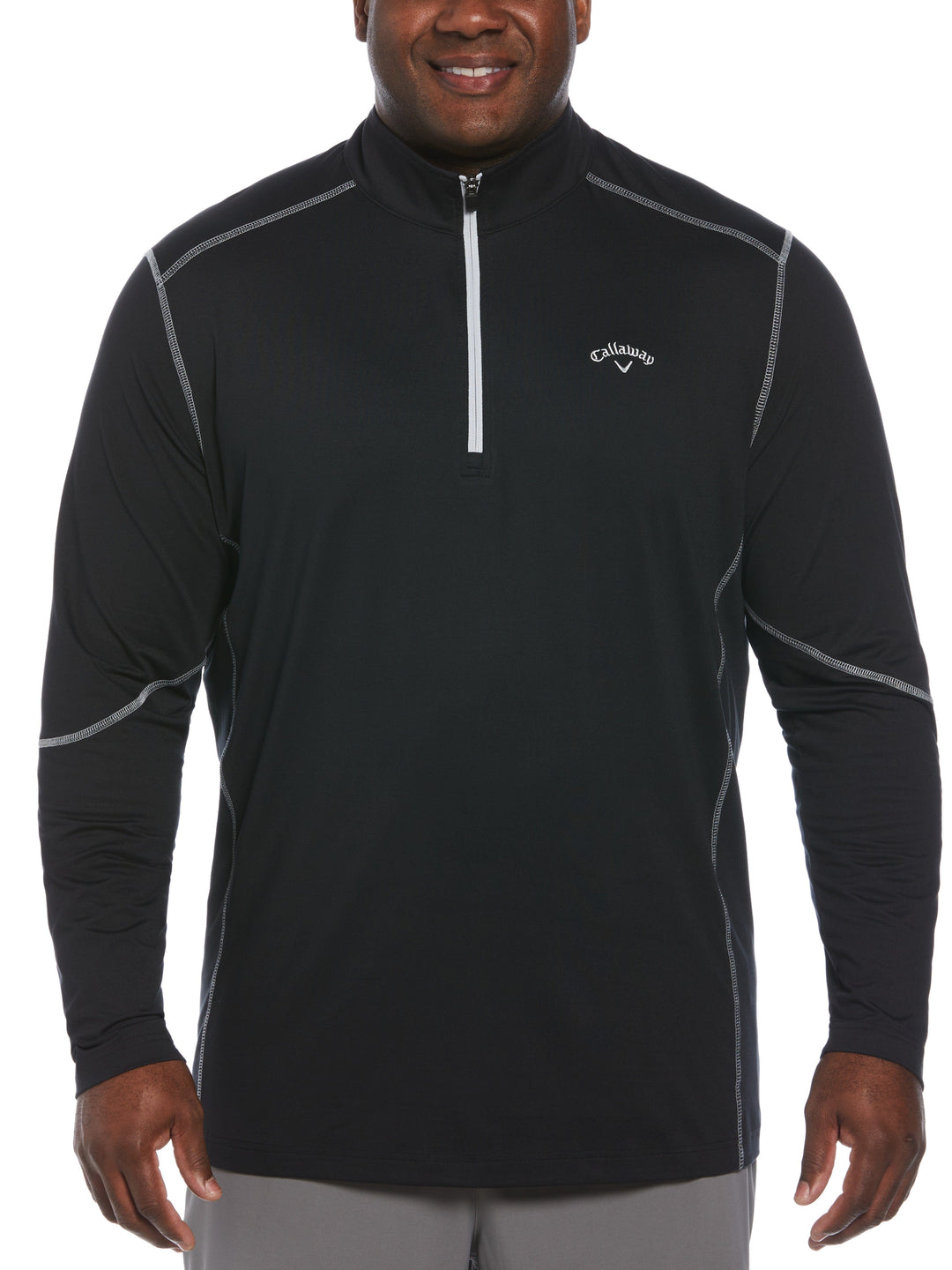SMU Lightweight  1/4 ZIP PULLOVER (Caviar) 