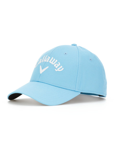 Side Crested Structured Golf Hat (Blue Grotto) 