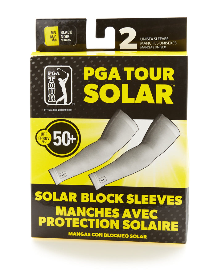 Solar Block Golf Sleeves (Caviar) 