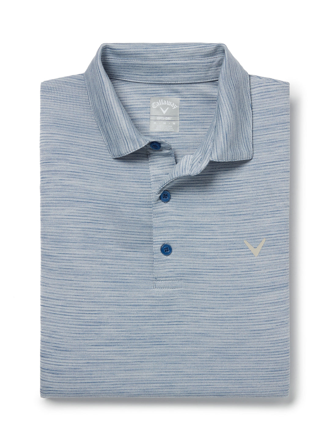 Solid Texture Golf Polo (Lt Bl Horizo Htr) 