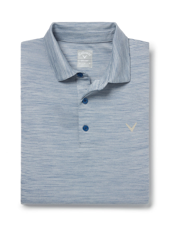 Solid Texture Golf Polo (Lt Bl Horizo Htr) 