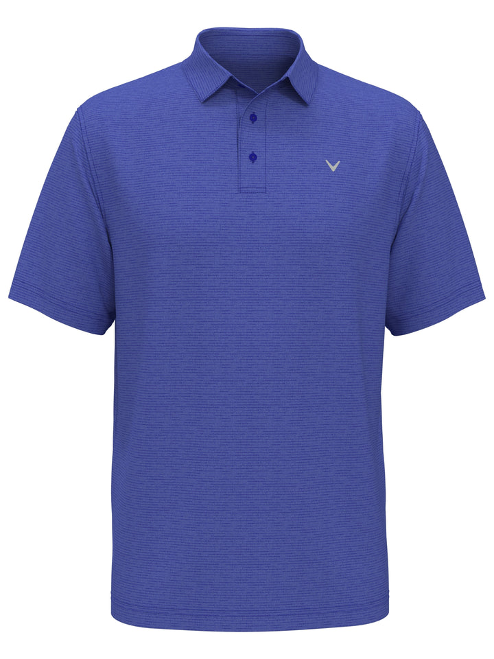 Solid Texture Golf Polo (Lt Santorini Blue Htr) 