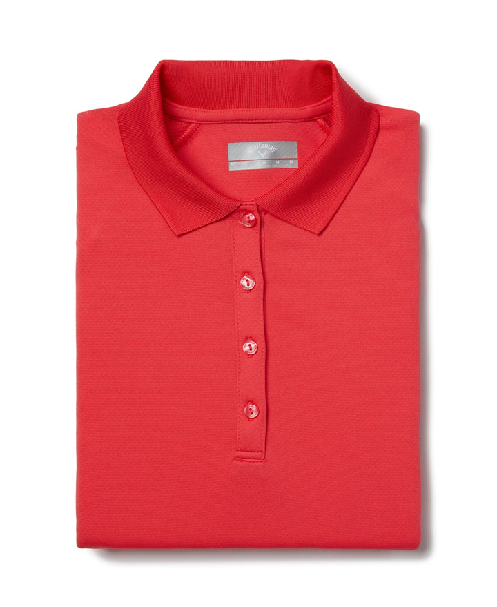 Swing Tech Solid Polo Top (Geranium) 