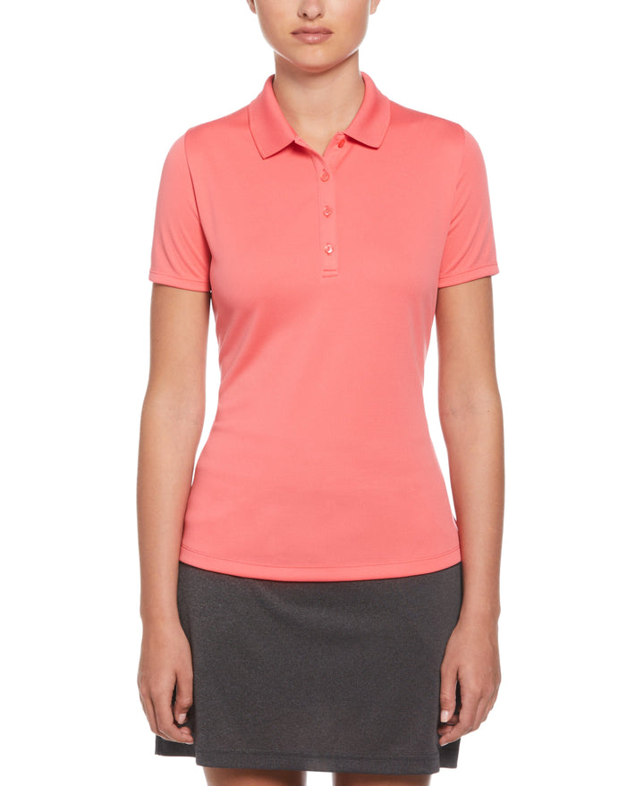 Swing Tech Solid Polo Top (Coral Paradise) 