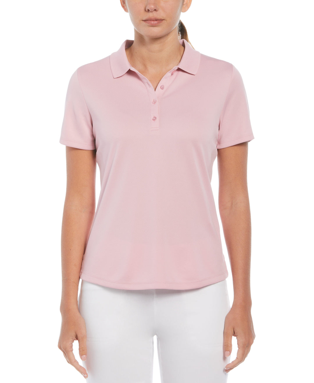 Swing Tech Solid Polo Top (Pink Nectar) 
