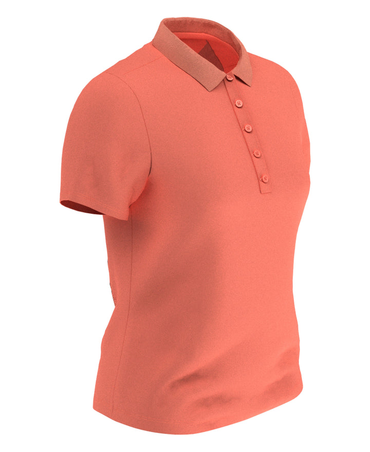 Swing Tech Solid Polo Top (Persimmon) 