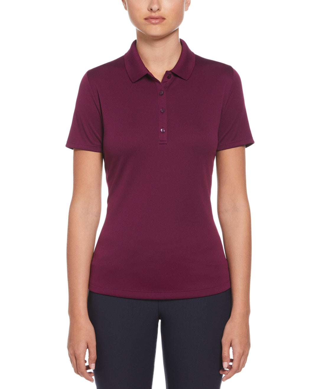 Swing Tech Solid Polo Top (Dark Purple) 