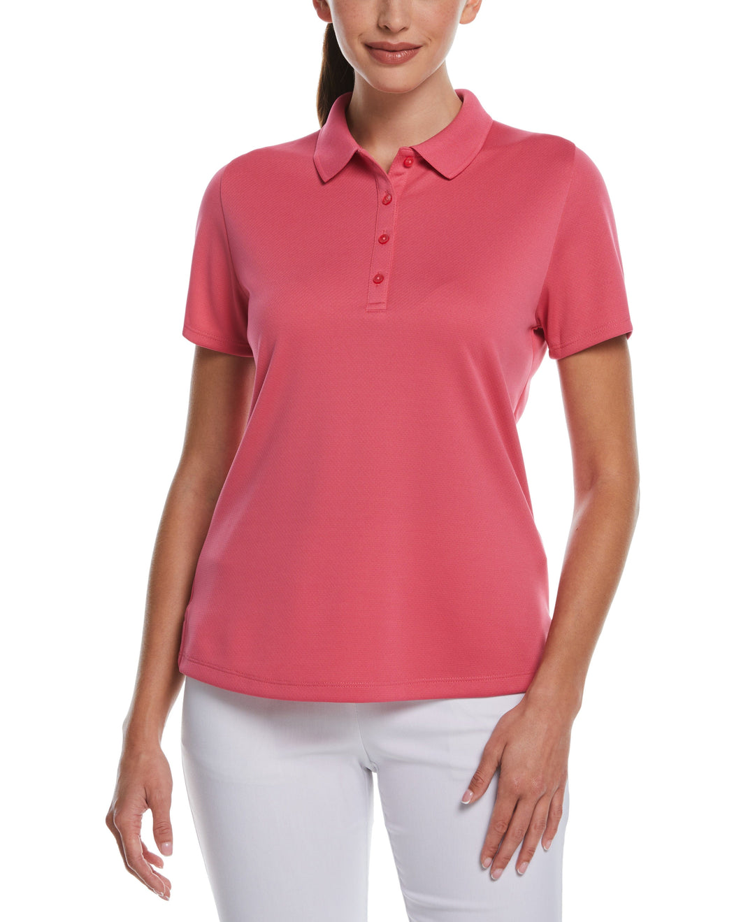 Swing Tech Solid Polo Top (Fruit Dove) 