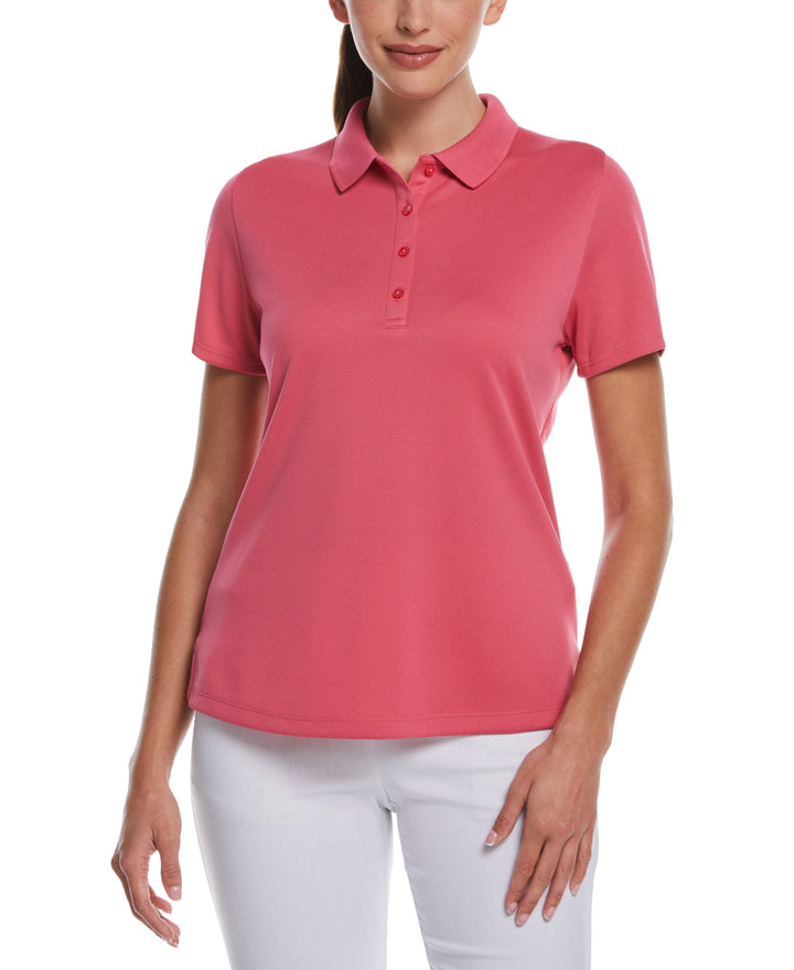 Swing Tech Solid Polo Top (Fruit Dove) 