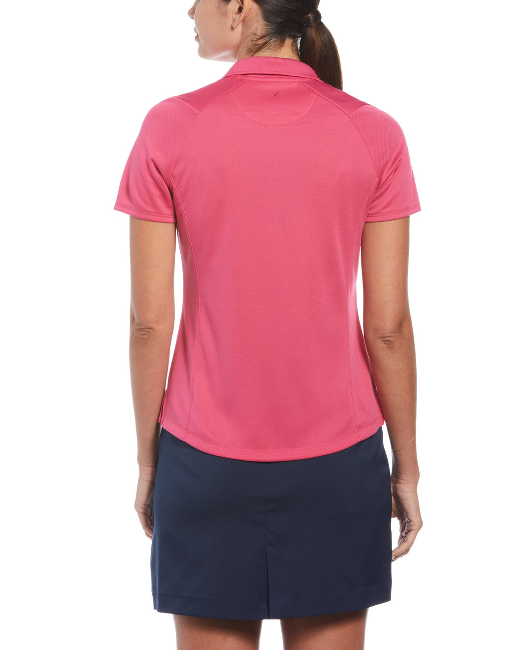 Swing Tech Solid Polo Top (Pink Peacock) 