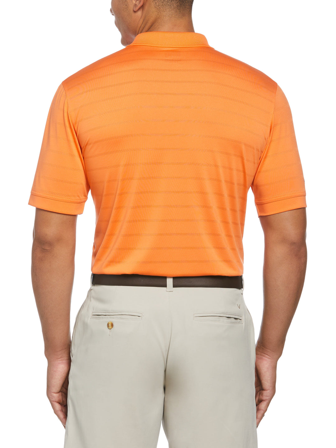 Vent Short Sleeve Open Mesh Polo Shirt (Carrot) 