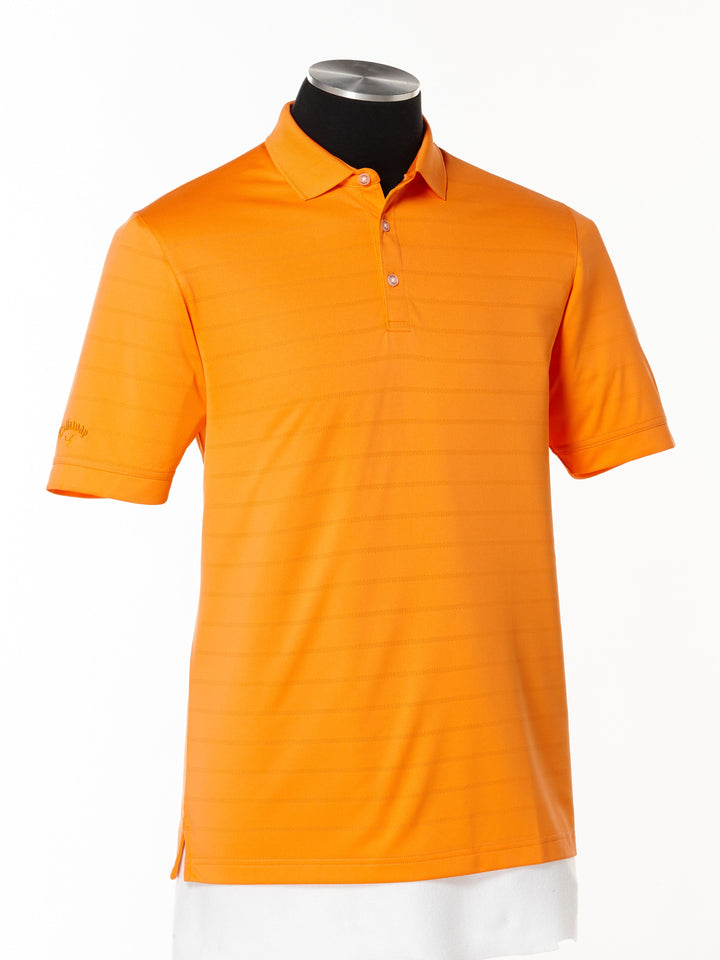 Vent Short Sleeve Open Mesh Polo Shirt (Carrot) 