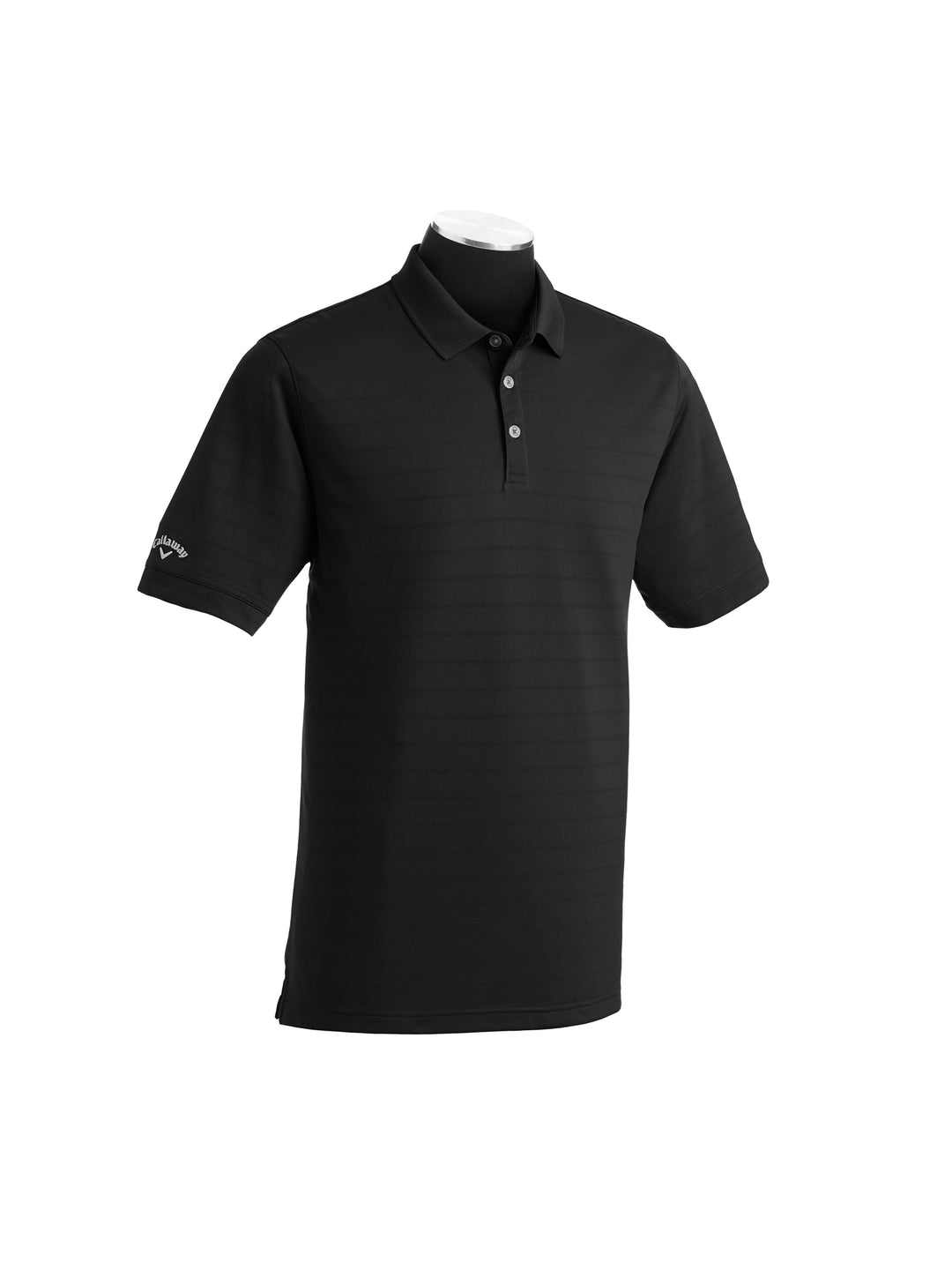 Vent Short Sleeve Open Mesh Polo Shirt (Black) 