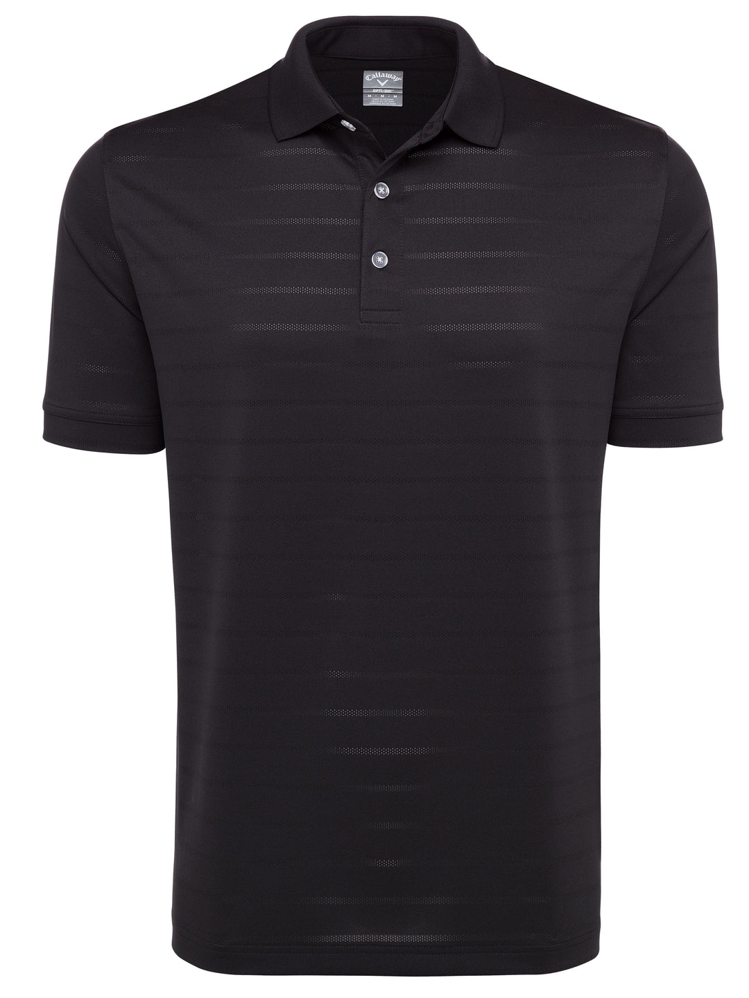 Vent Short Sleeve Open Mesh Polo Shirt (Black) 