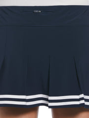 Women's 13" Contrast Hem Pleated Tennis Skort