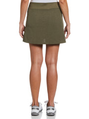 16" Heather Perforated Golf Skort (Industrial Grn Htr) 