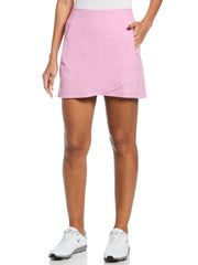 16" Heather Perforated Golf Skort (Sunset Pink Htr) 