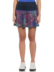 Women's 16" Whimsical Print Flounce Golf Skort