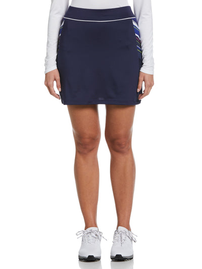 17" Shift Stripe Block Golf Skort (Peacoat) 