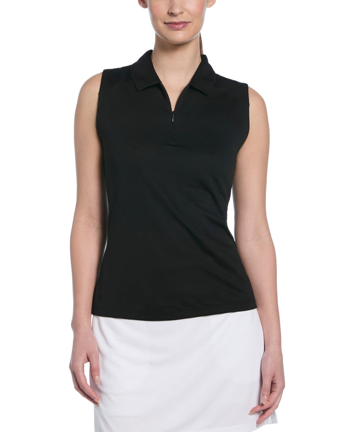 Airflux Sleeveless Golf Polo (Caviar) 
