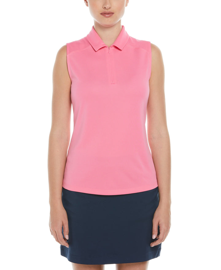 Airflux Sleeveless Golf Polo (Pink Carnation) 