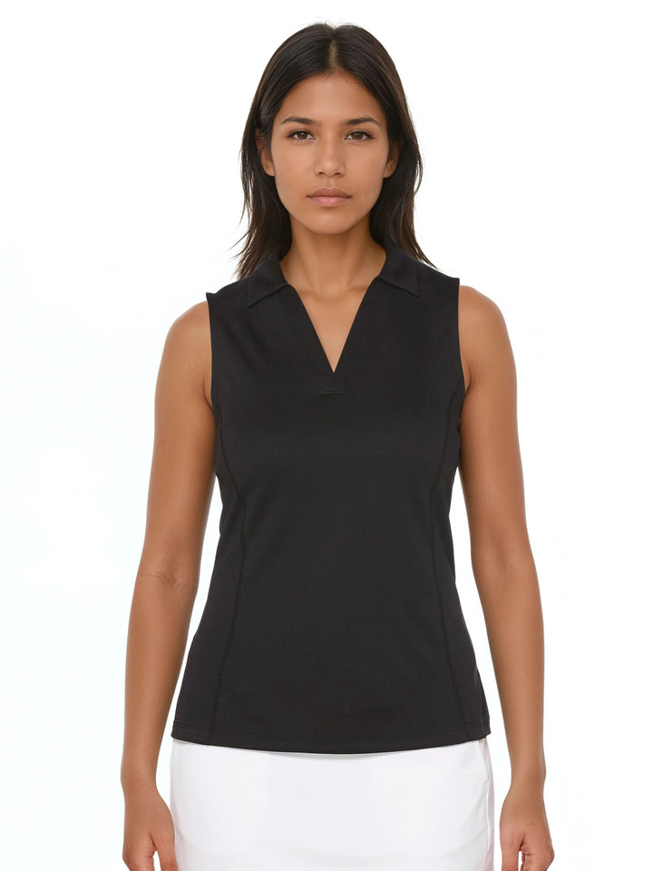 Women's AirFlux™ Solid Sleeveless Golf Polo