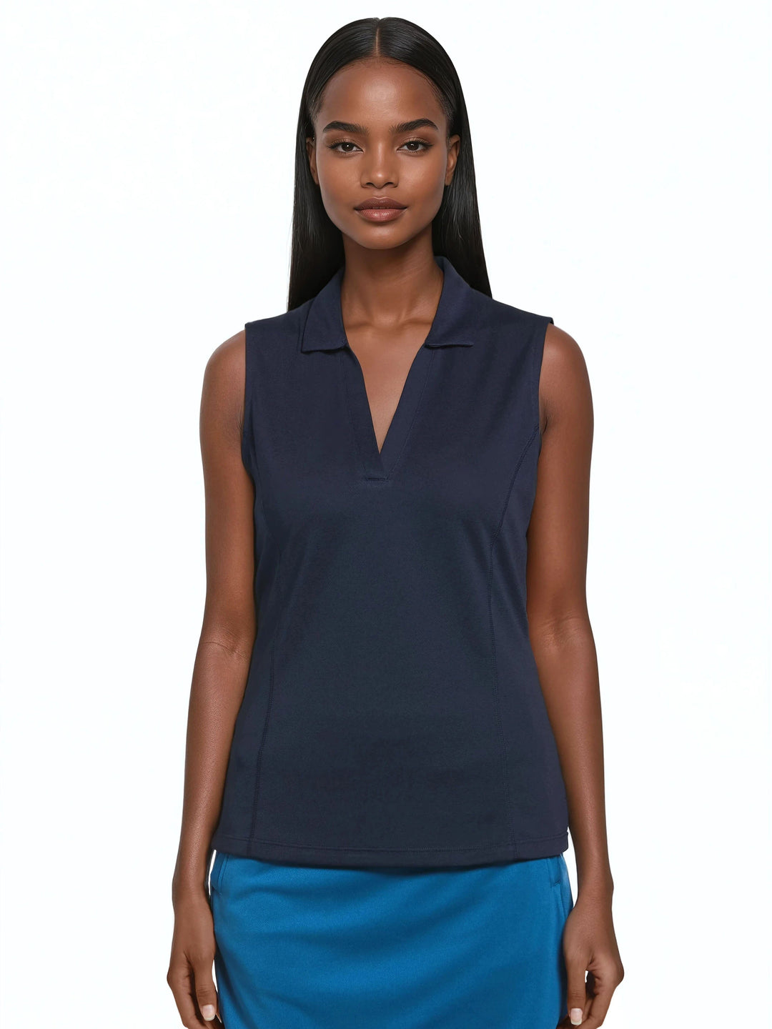 Women's AirFlux™ Solid Sleeveless Golf Polo