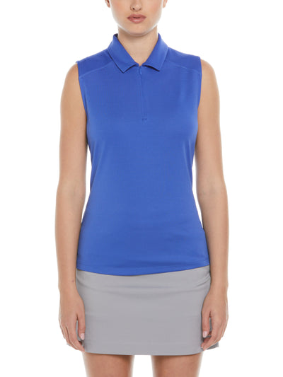 Airflux Sleeveless Golf Polo (Dazzling Blue) 