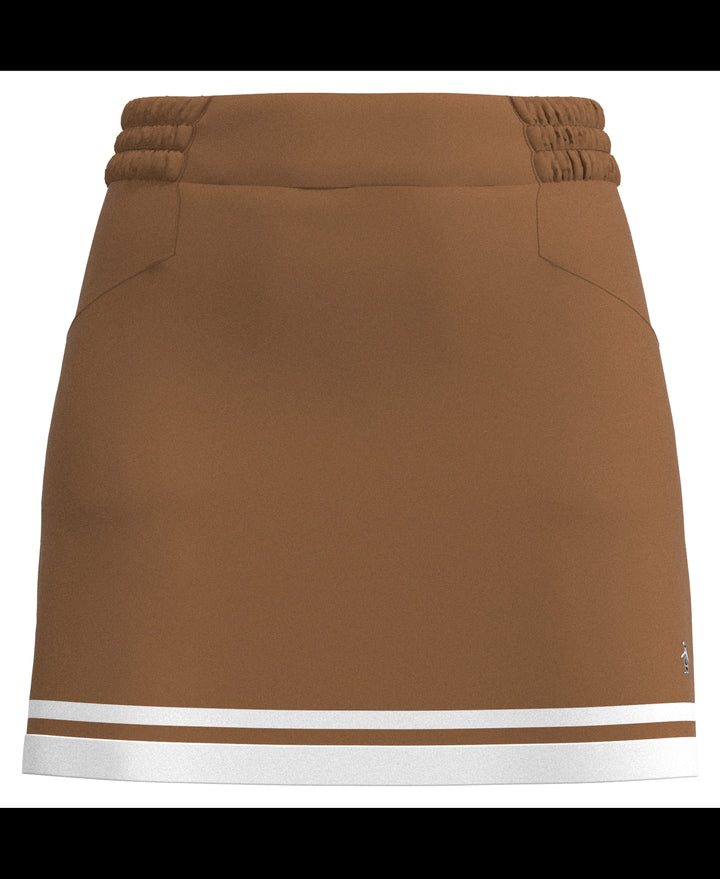 Women's Essential Colour Block 16" Golf Skort (Tobacco Brown) 