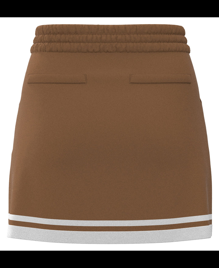 Women's Essential Colour Block 16" Golf Skort (Tobacco Brown) 