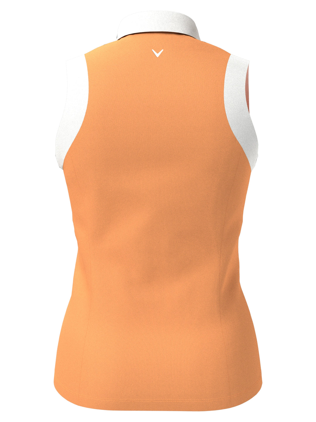 Women's Color Block V-Placket Sleeveless Golf Polo Shirt