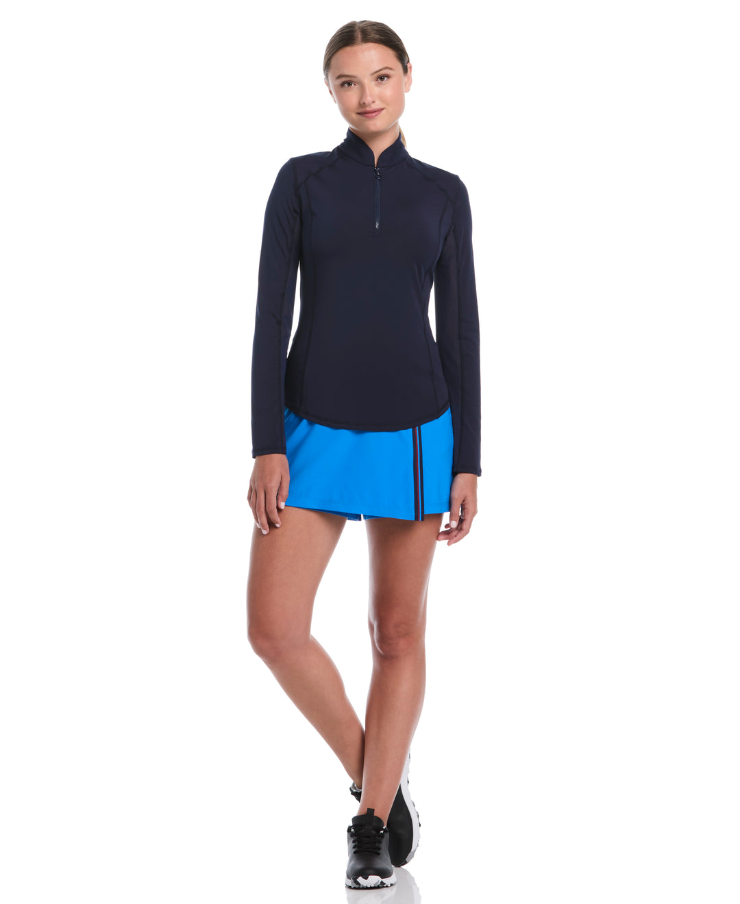 Color Block Wrap Golf Skort (Blue Sea Star) 