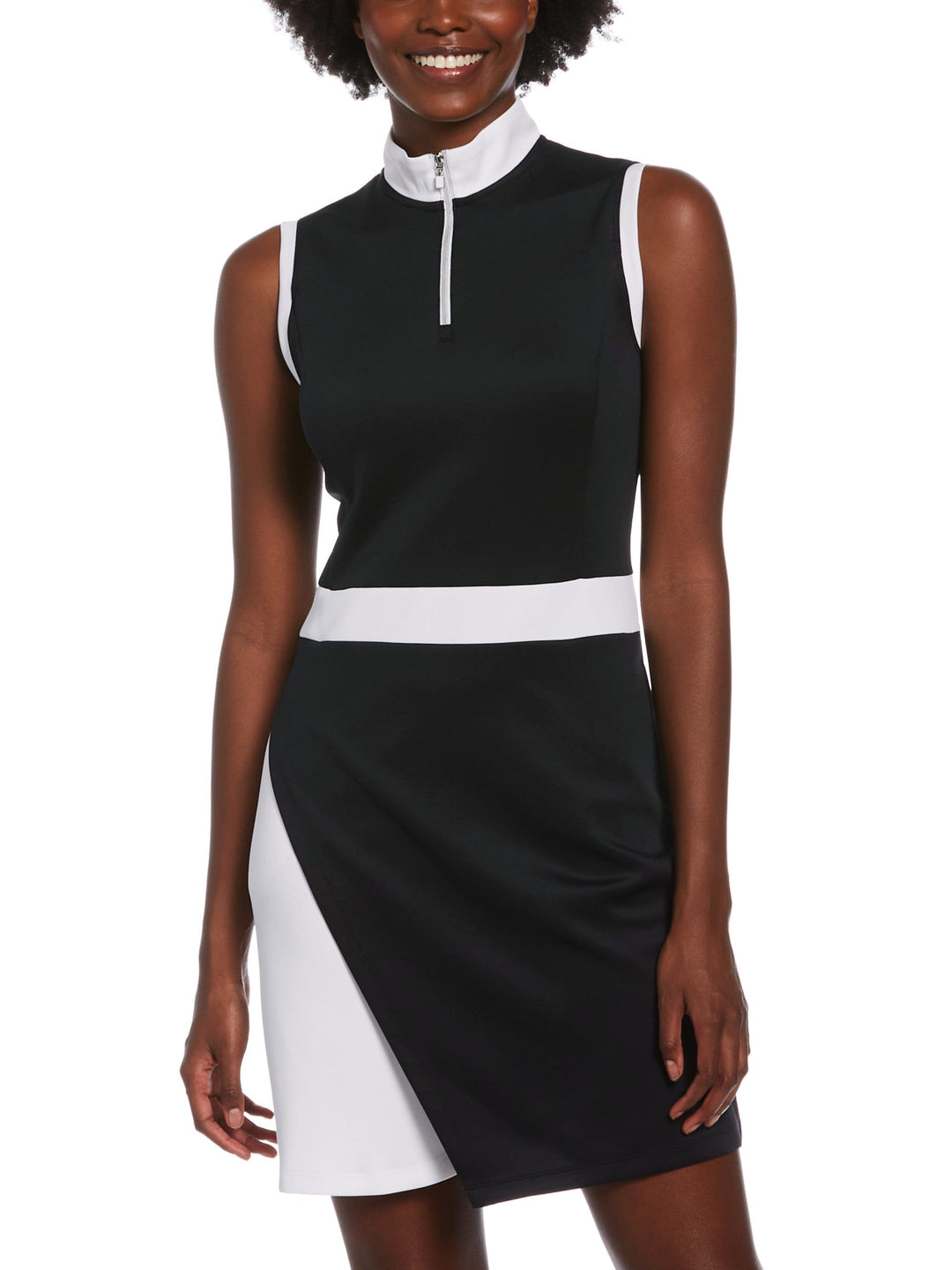 Women's Color Block Wrap Skirt Golf Dress
